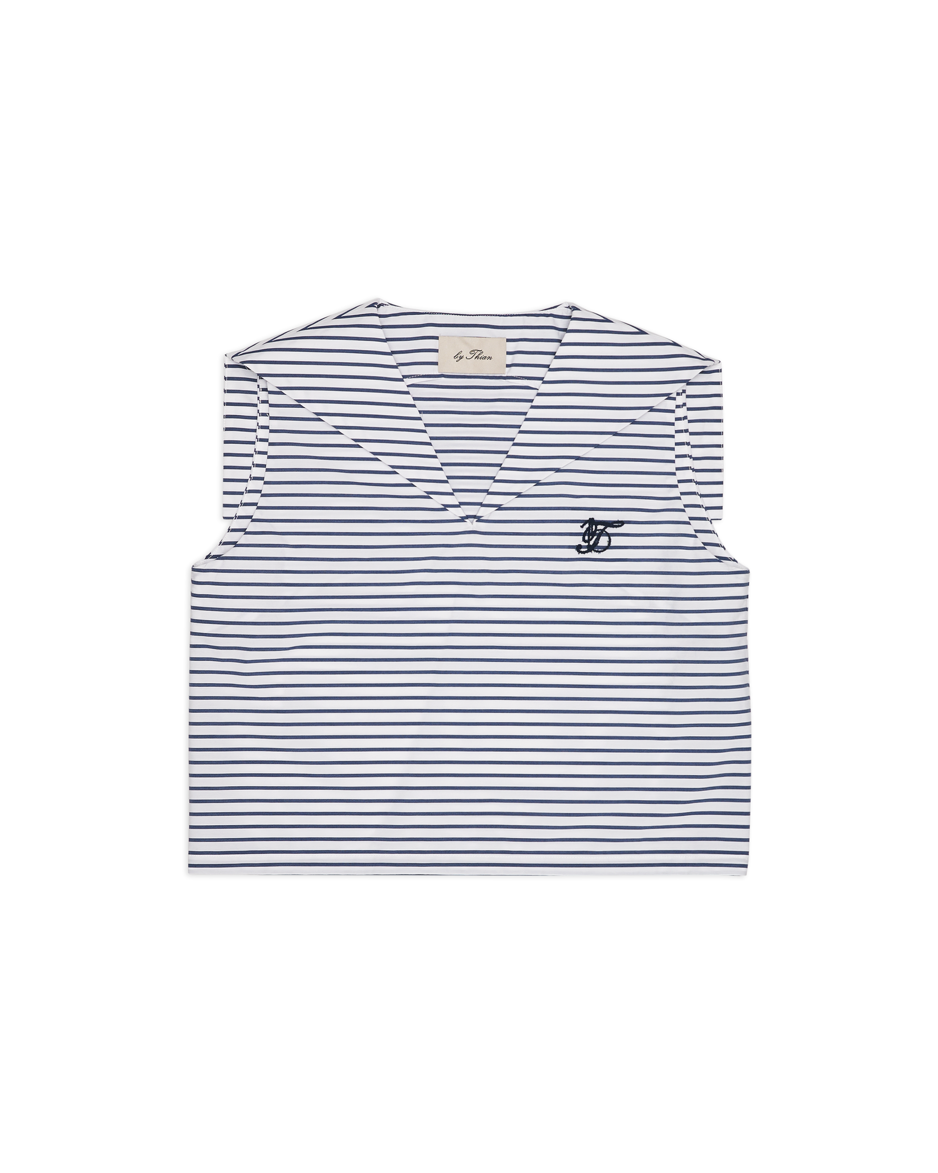 Women Stripy Sailor Top