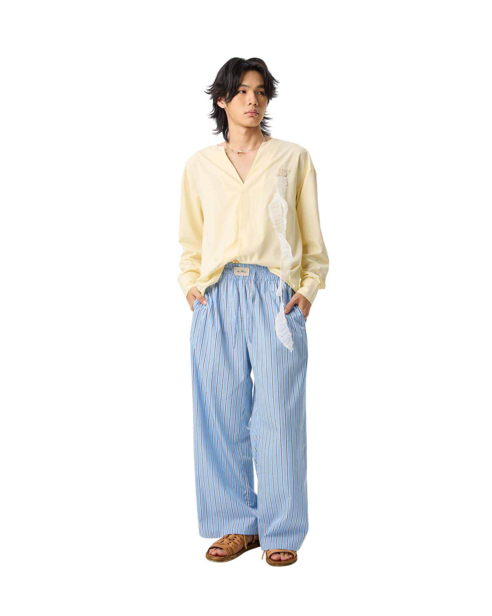 Unisex Stripe Relaxed Long Pants ( RESTOCKED )