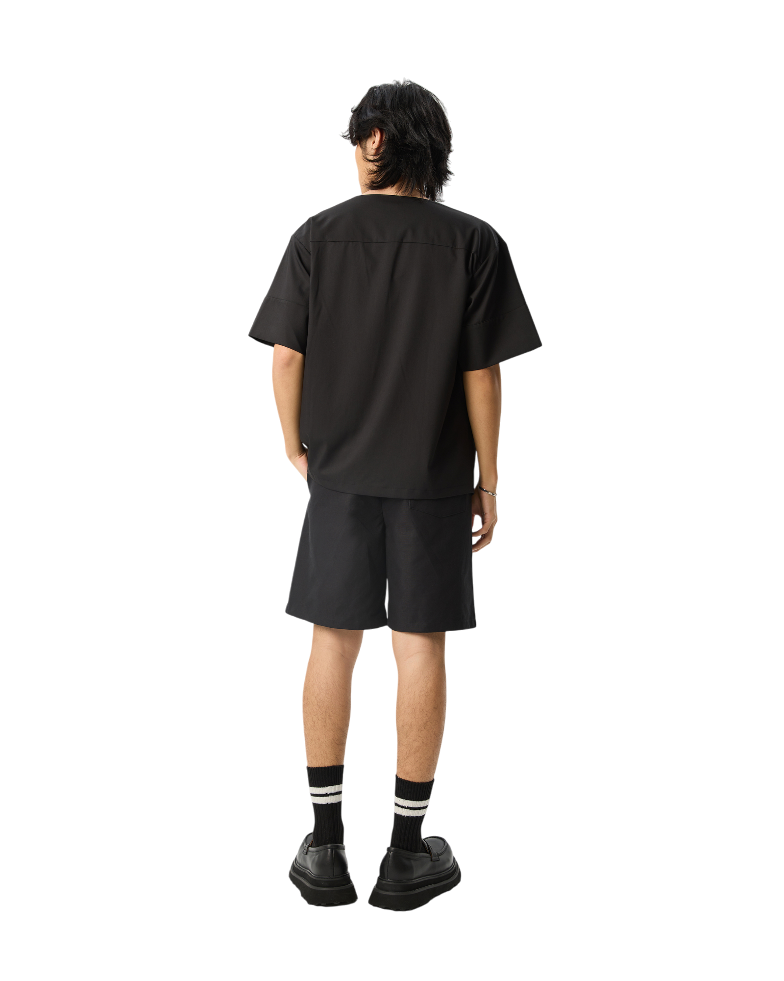 Unisex Tailored Elasticated Shorts Black