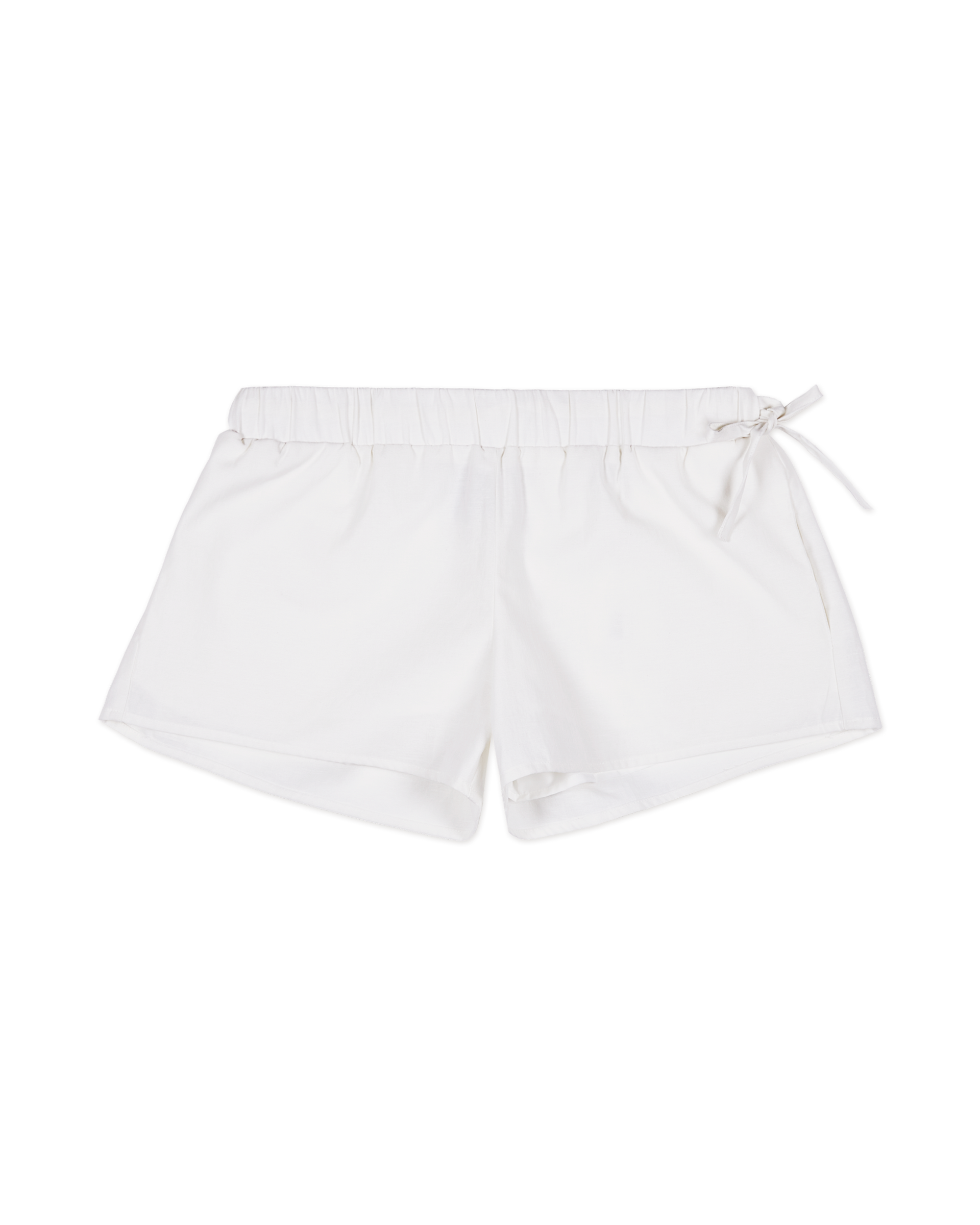 WangThian Low-Waist Short Pant White