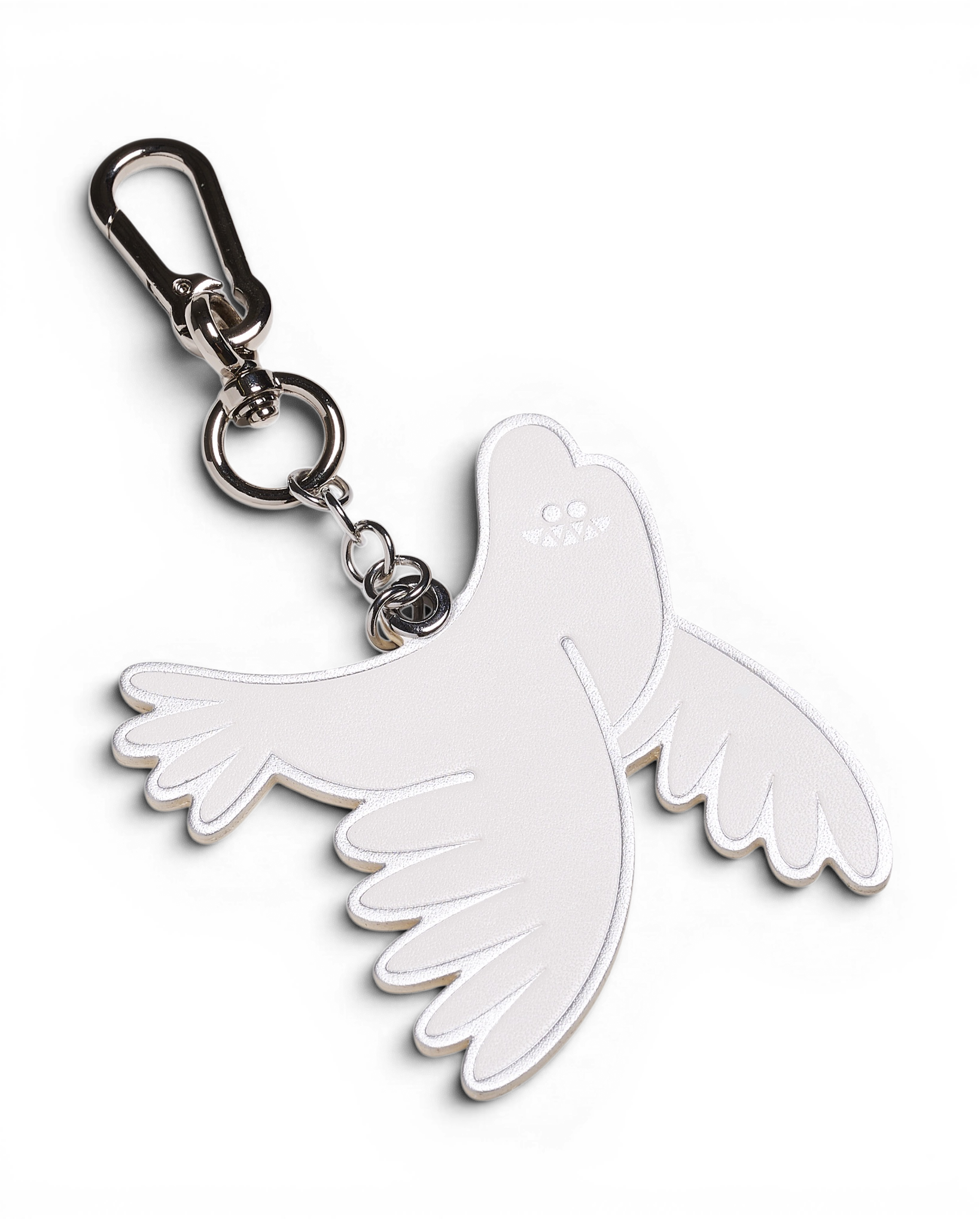 Leather Charm White