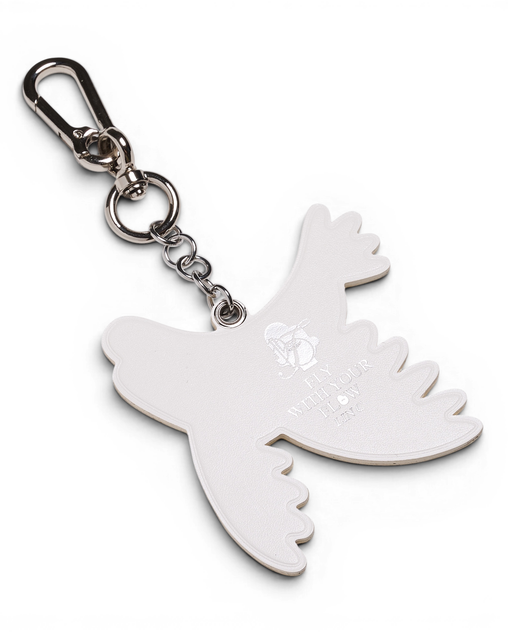 Leather Charm White
