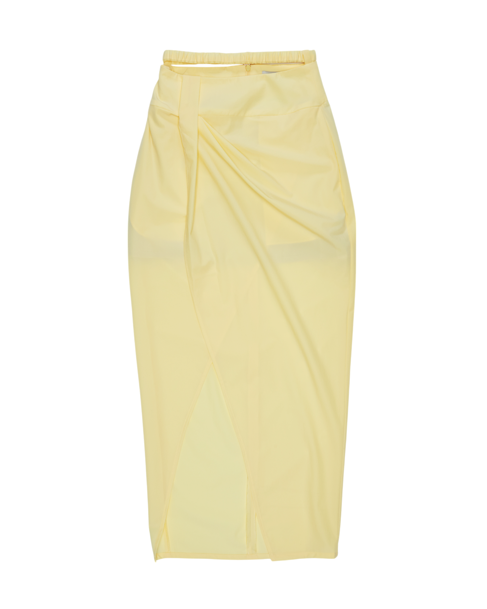 Drape midi skirt