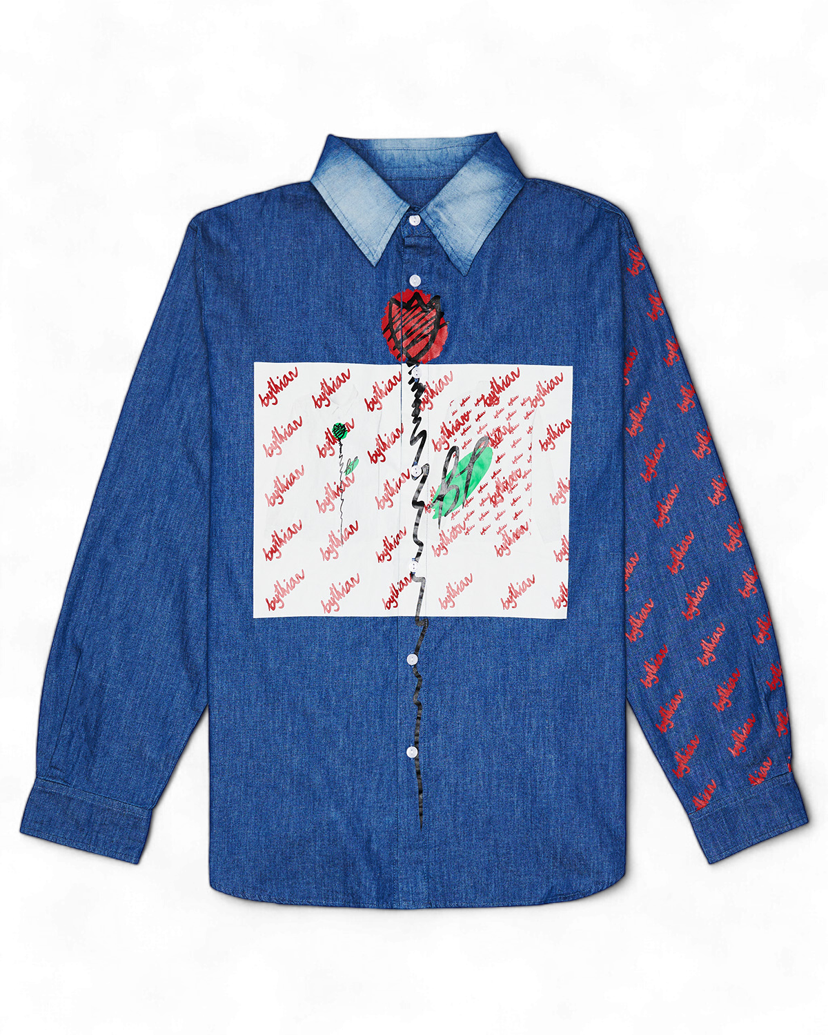 Picture In Picture Unisex Denim Shirt