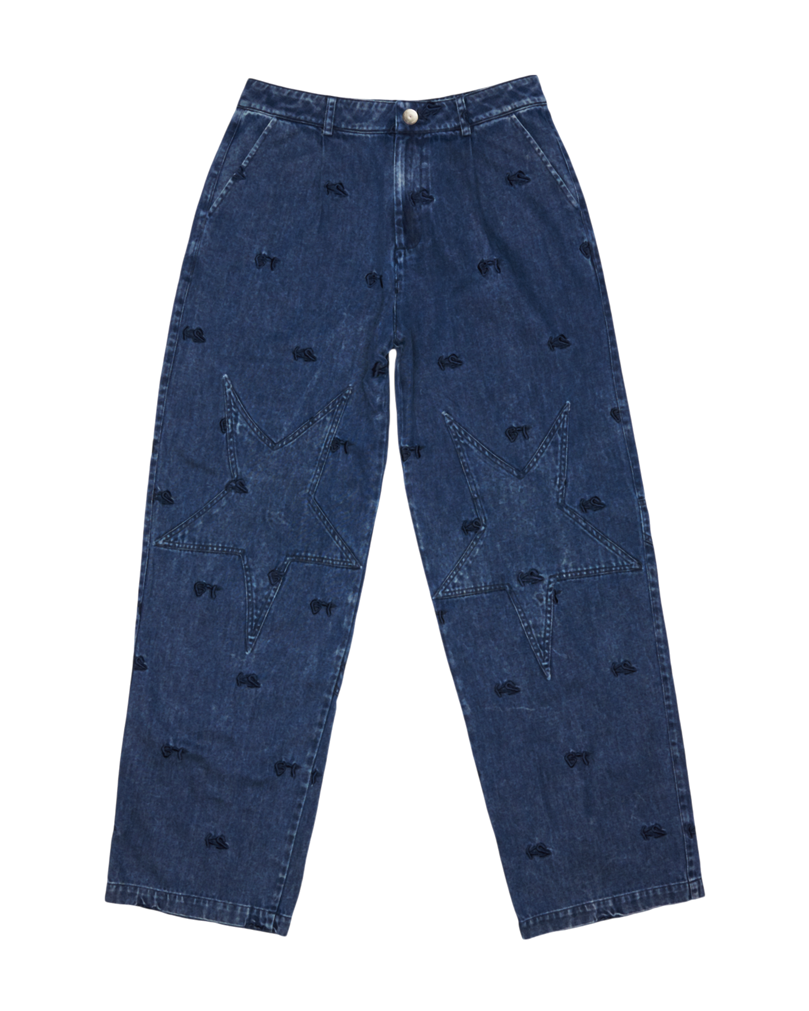 Starry Loose Cut Denim Pants