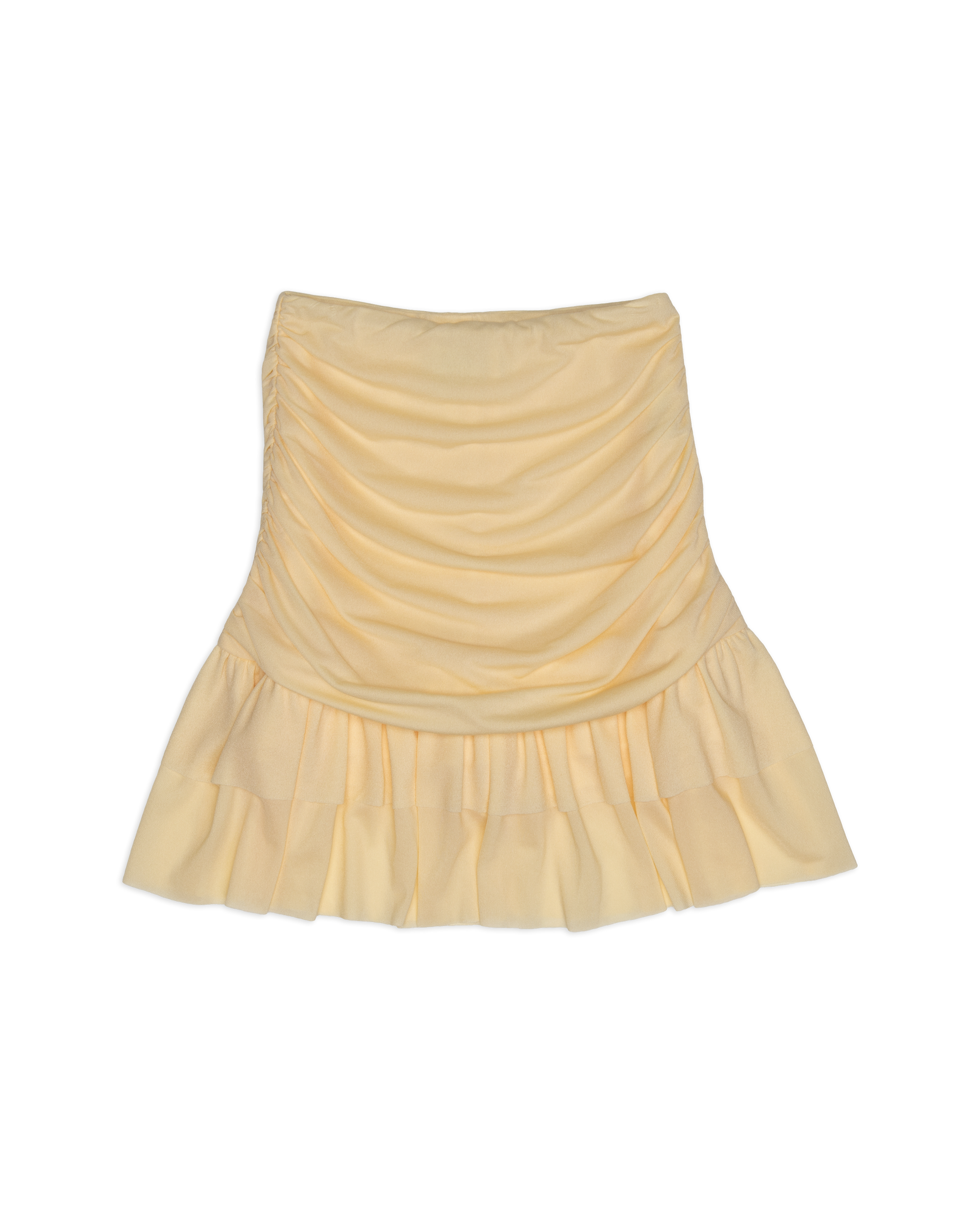 Women Layered Skort Yellow