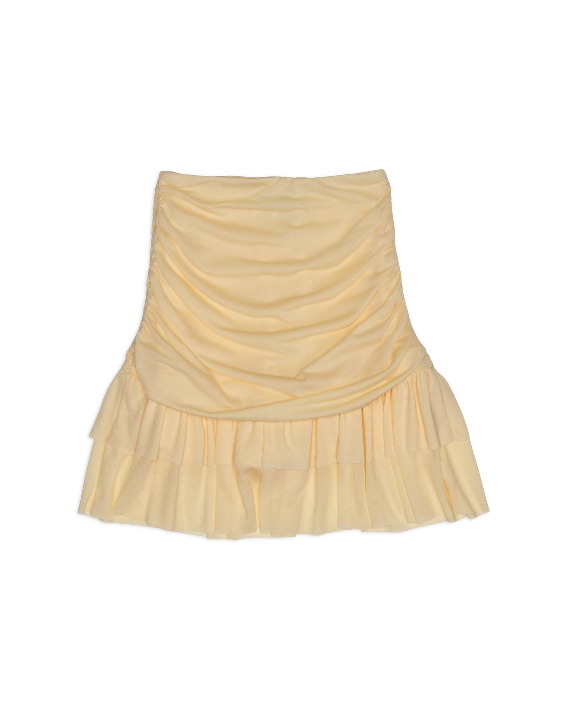 Women Layered Skort Yellow