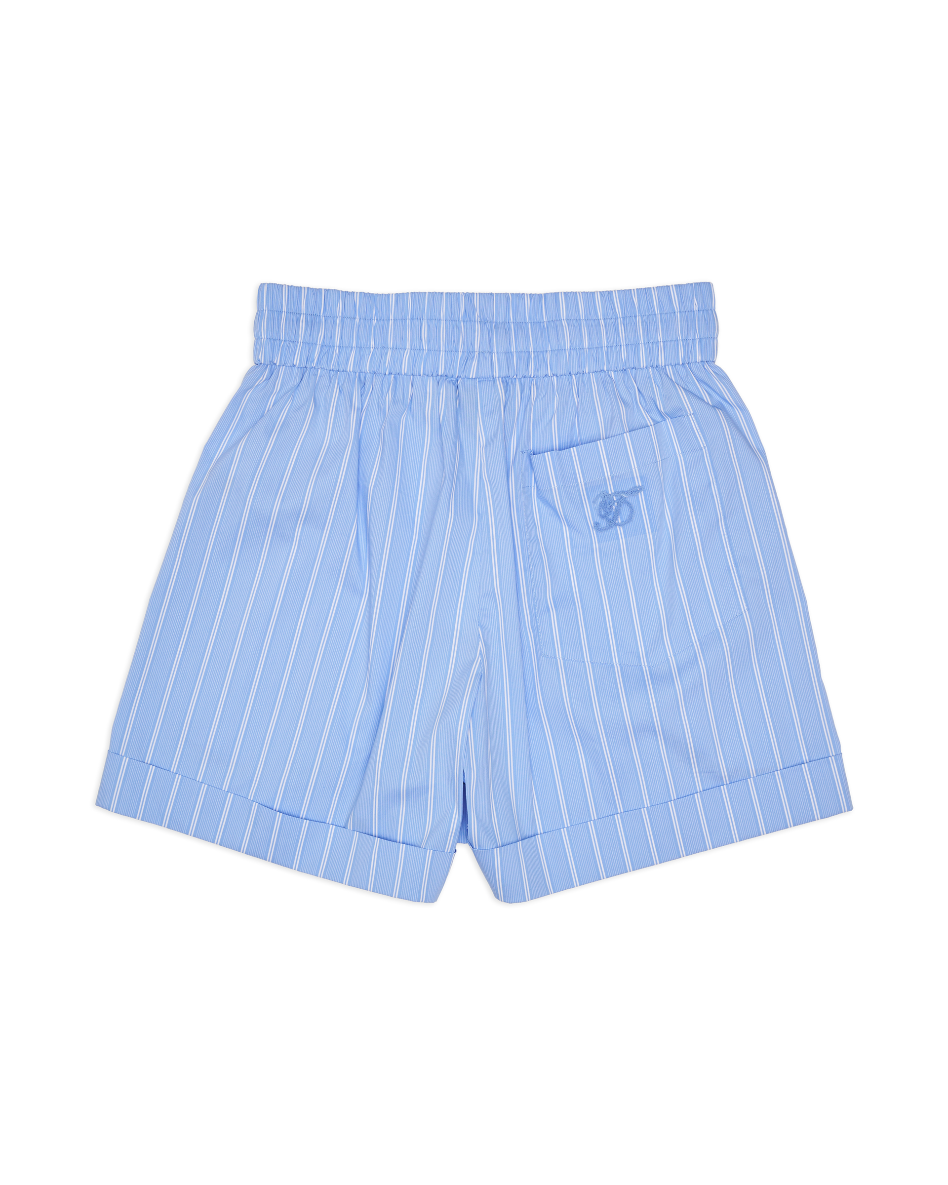 Unisex Blue Stripe Shorts Pants