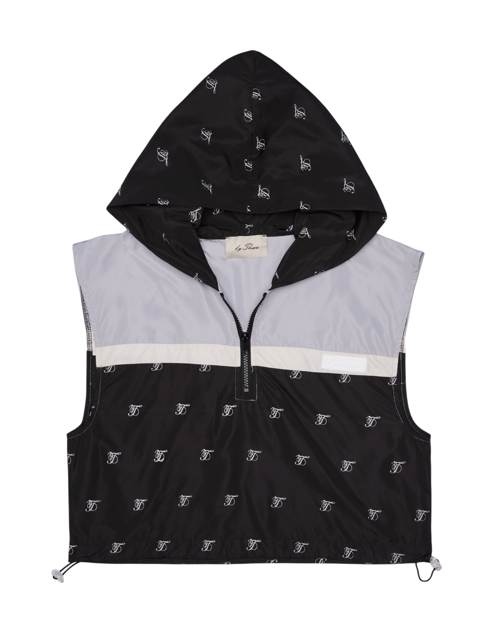 Sleeveless Nylon Hoodie