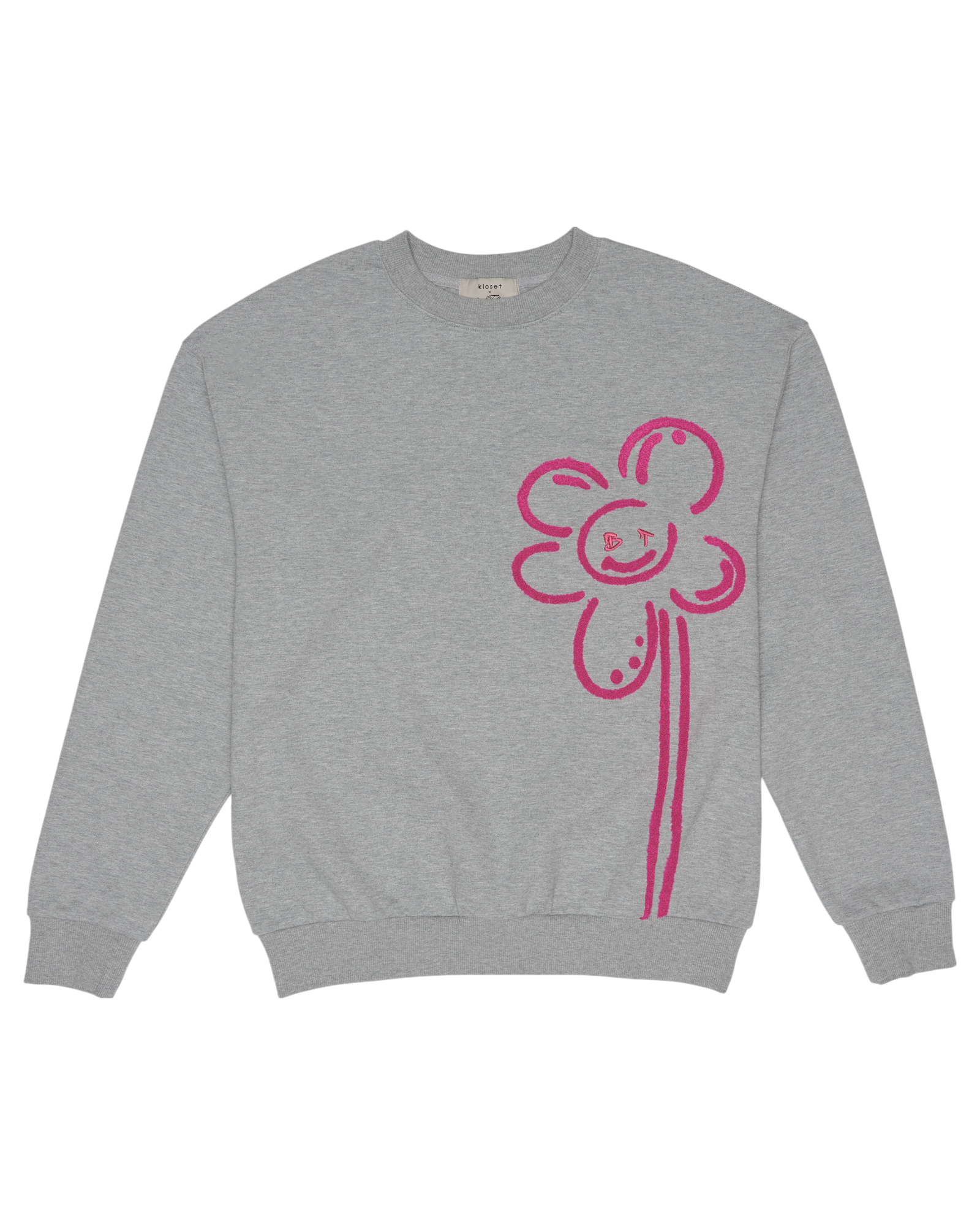 Unisex Smiley Flower Sweater