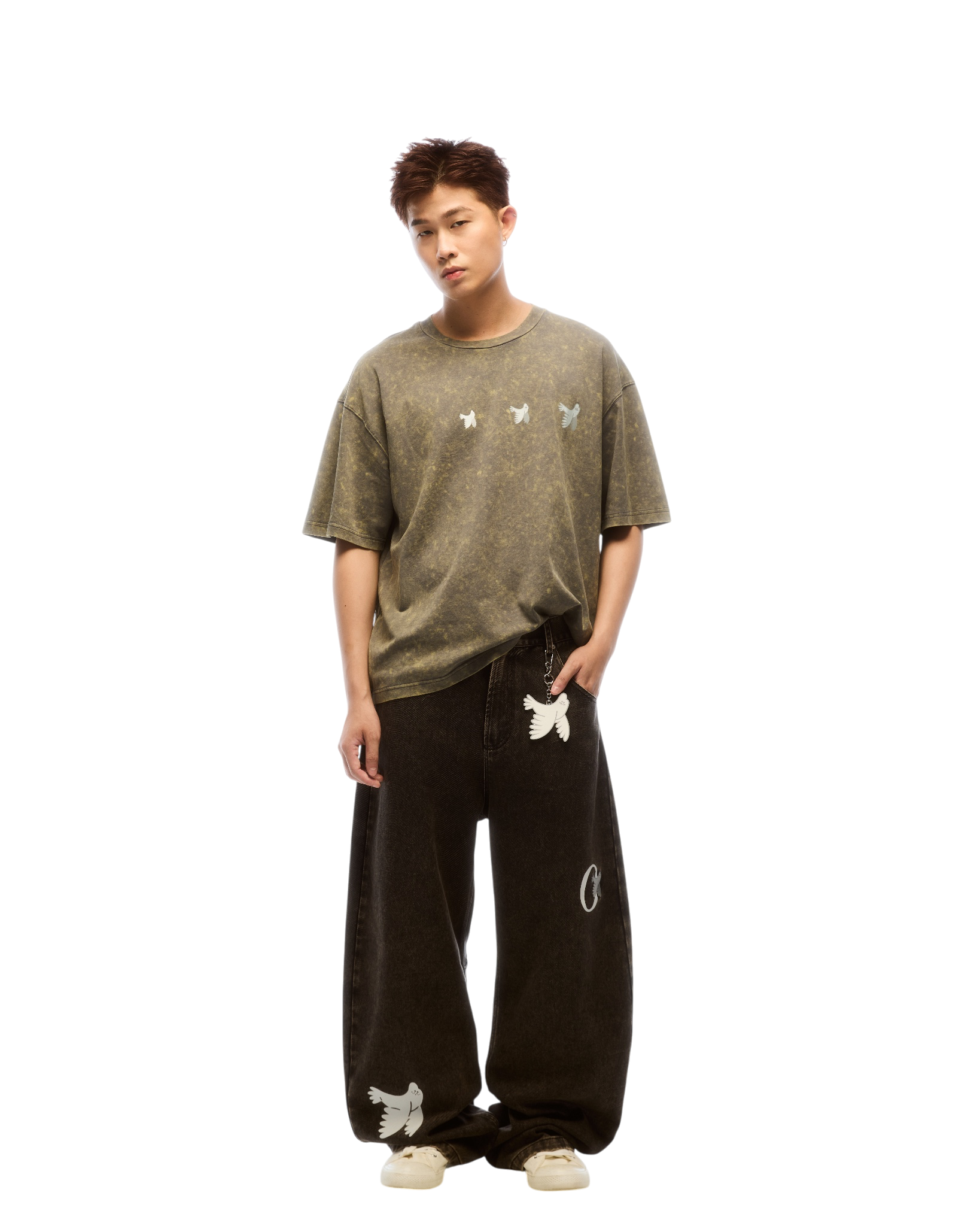 Fly With Your Flow T-shirt Muddy Green