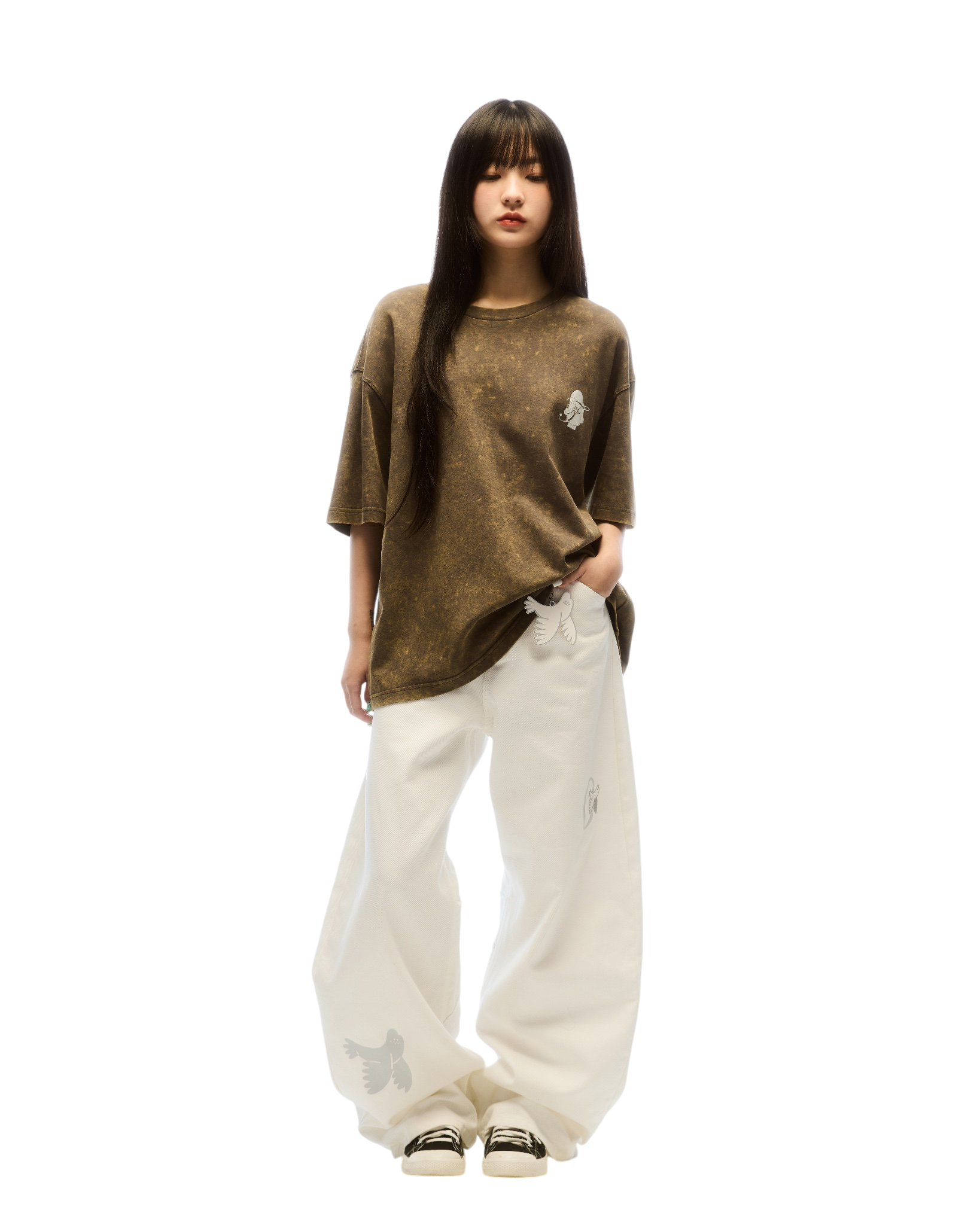 Empty Your Mind T-shirt Coffee Brown