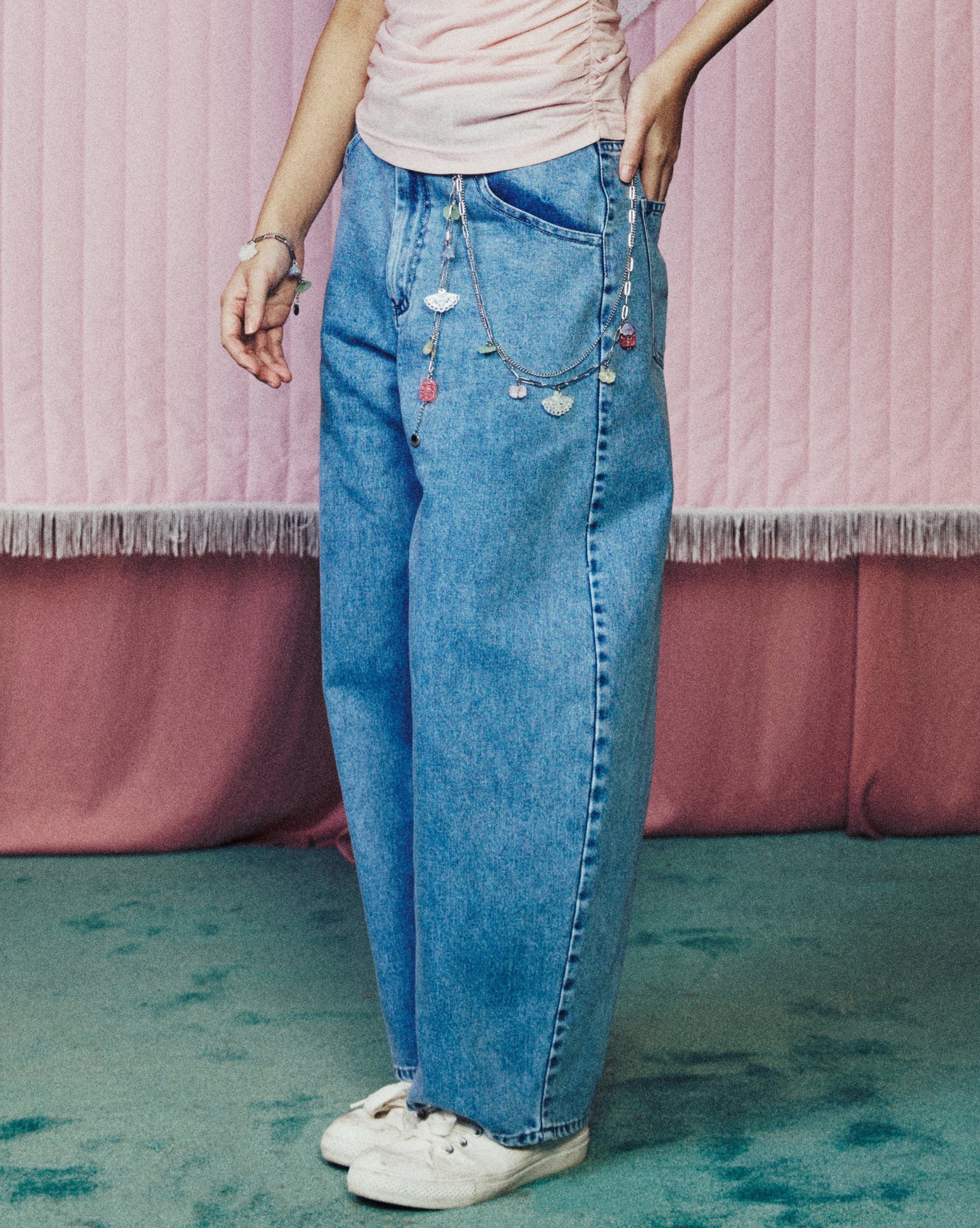Women Balloon Denim Pants