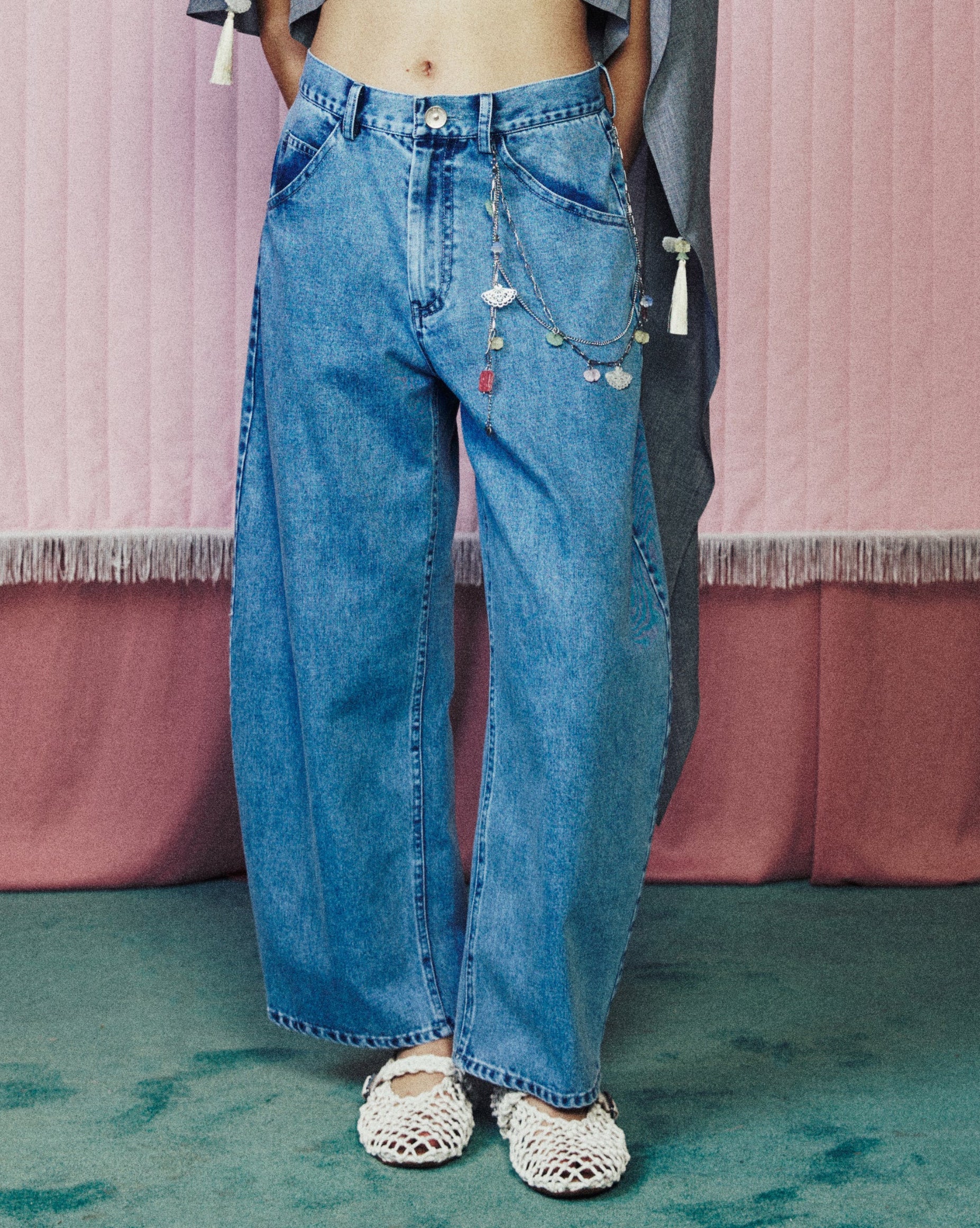 Women Balloon Denim Pants