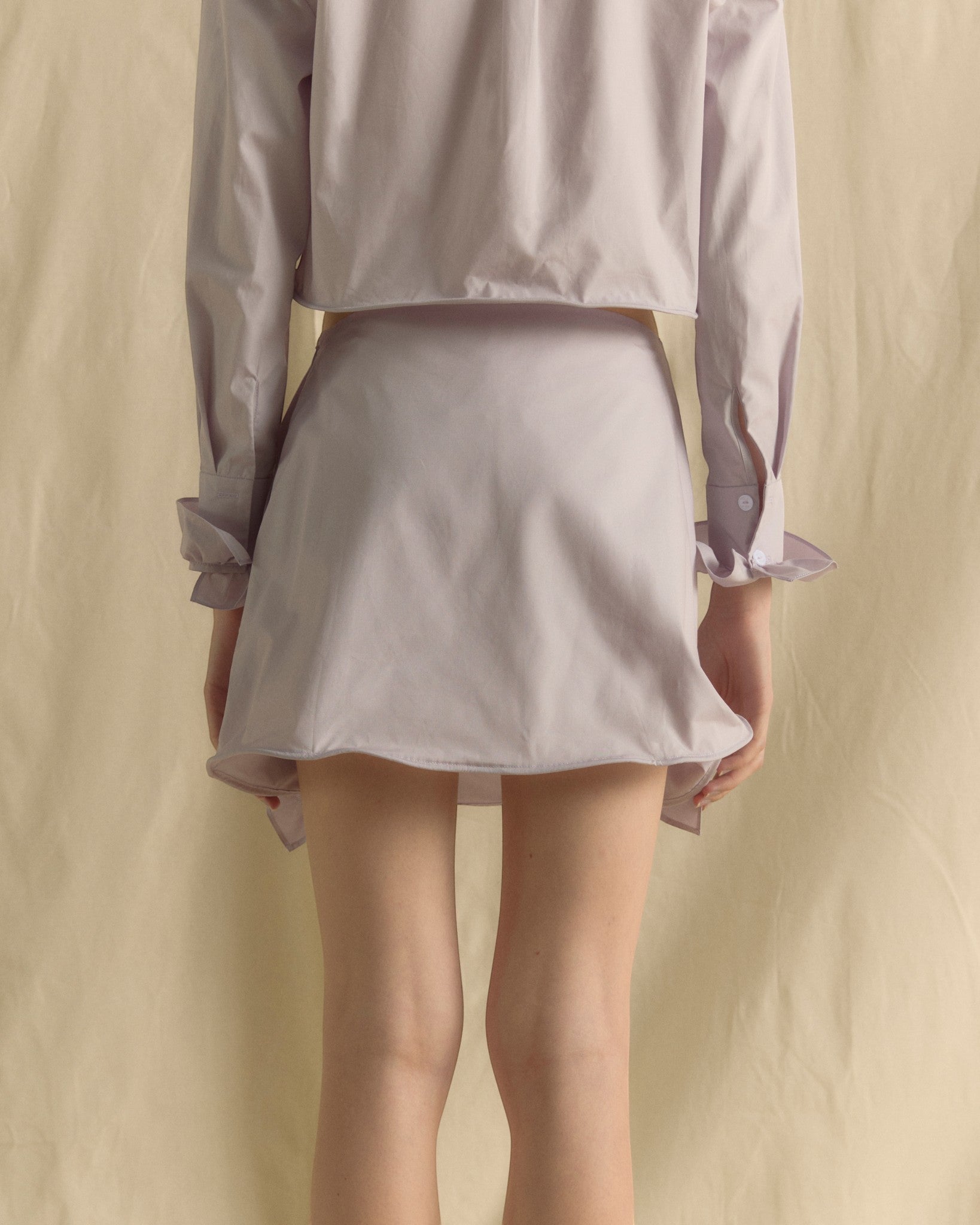 Button Skort Lilac