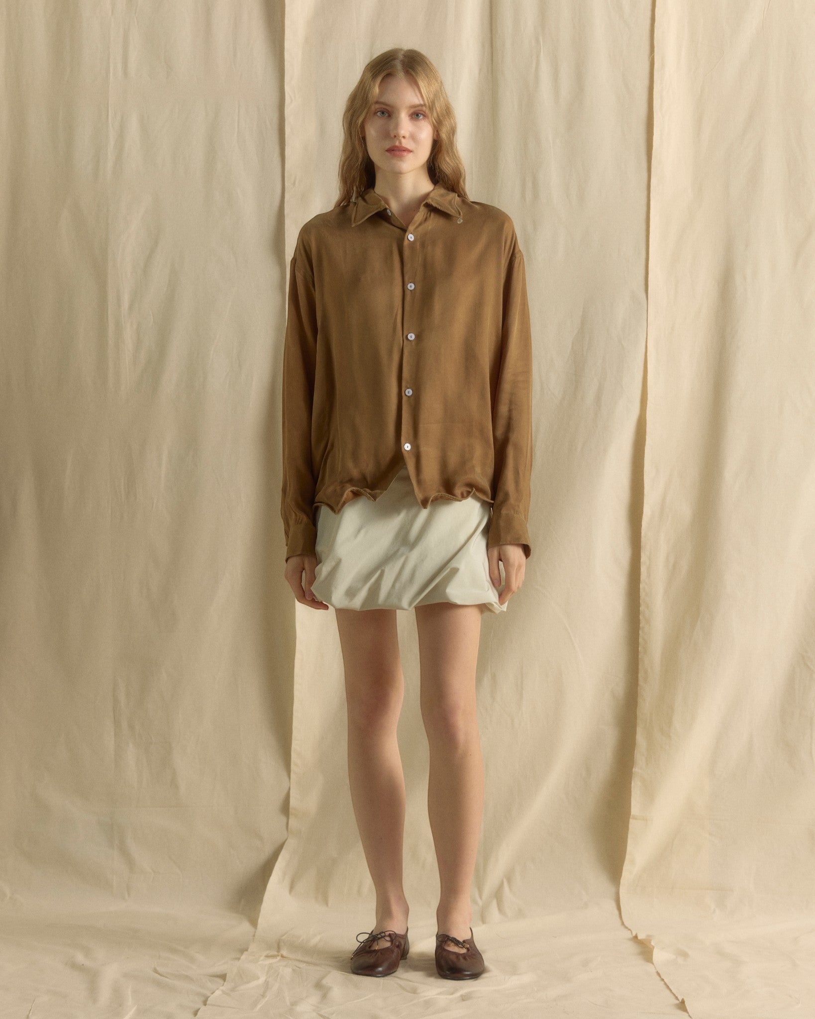 Unisex Wired Shirt Dark Olive Green