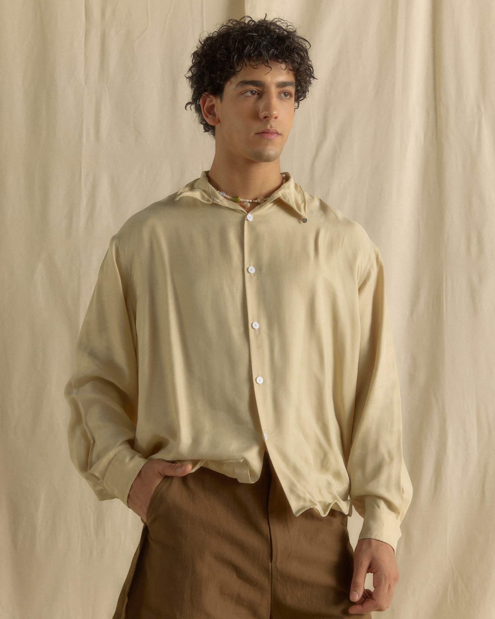 Unisex Wired Shirt Light Pear