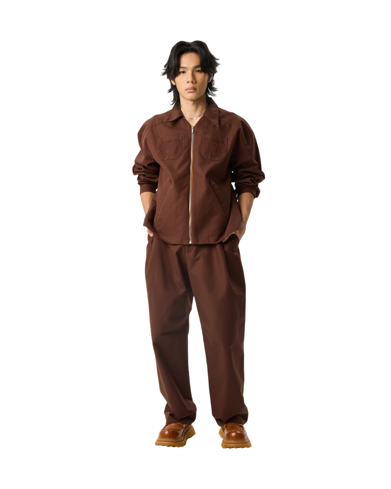 Men Hard Jacket Chocolate Brown