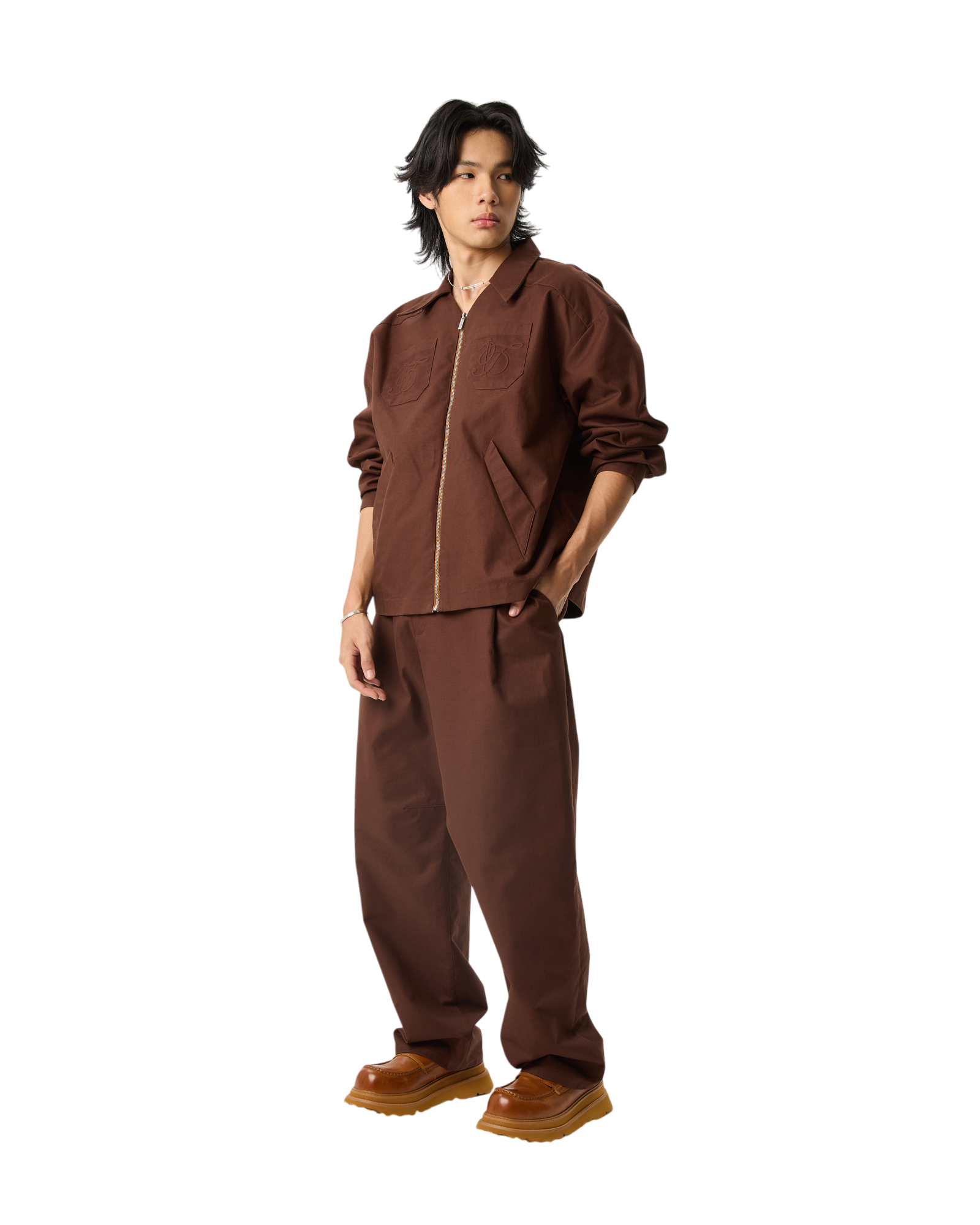 Men Hard Jacket Chocolate Brown