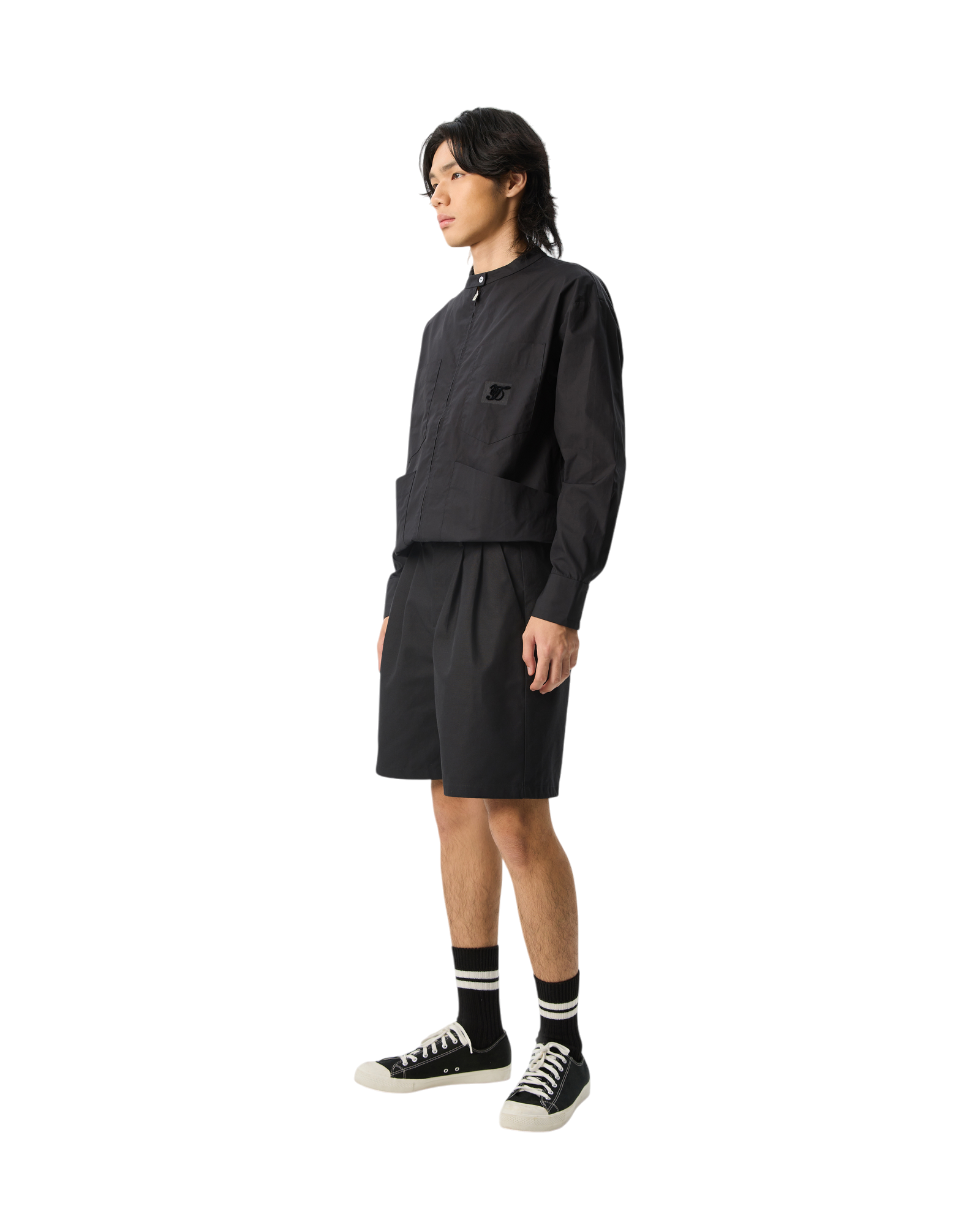 Unisex Shirt Jacket Black