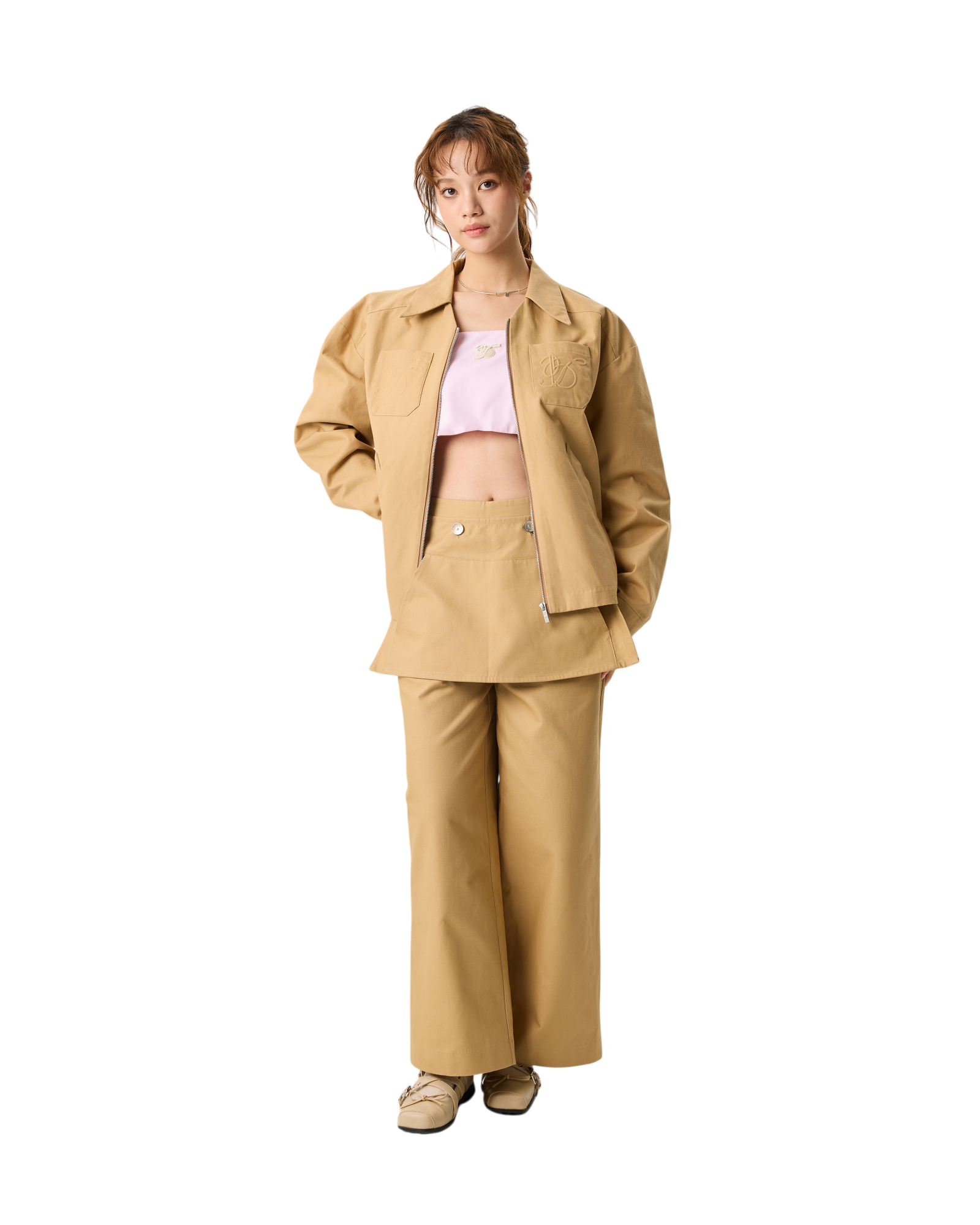 Women Hard Jacket Khaki
