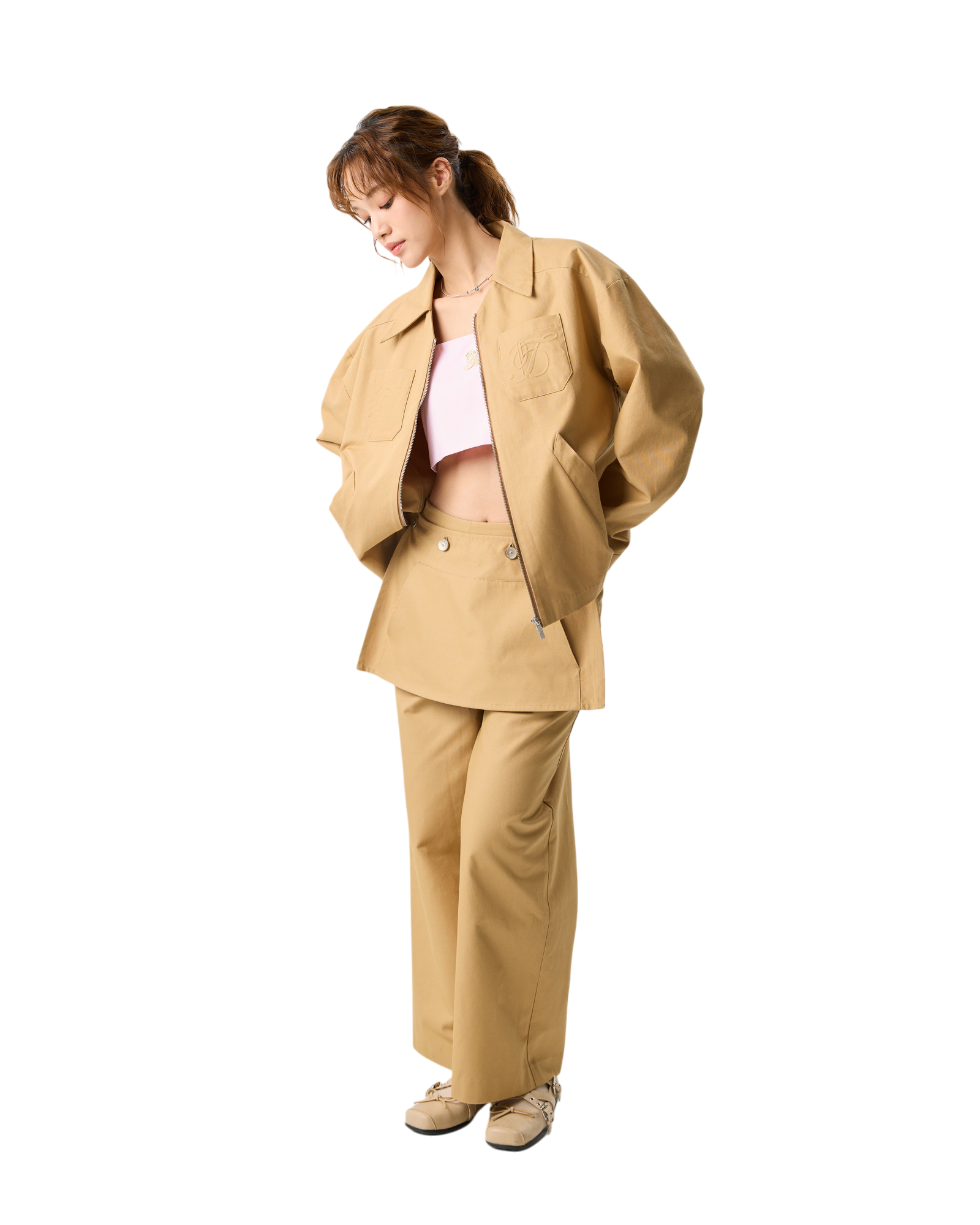 Women Hard Jacket Khaki