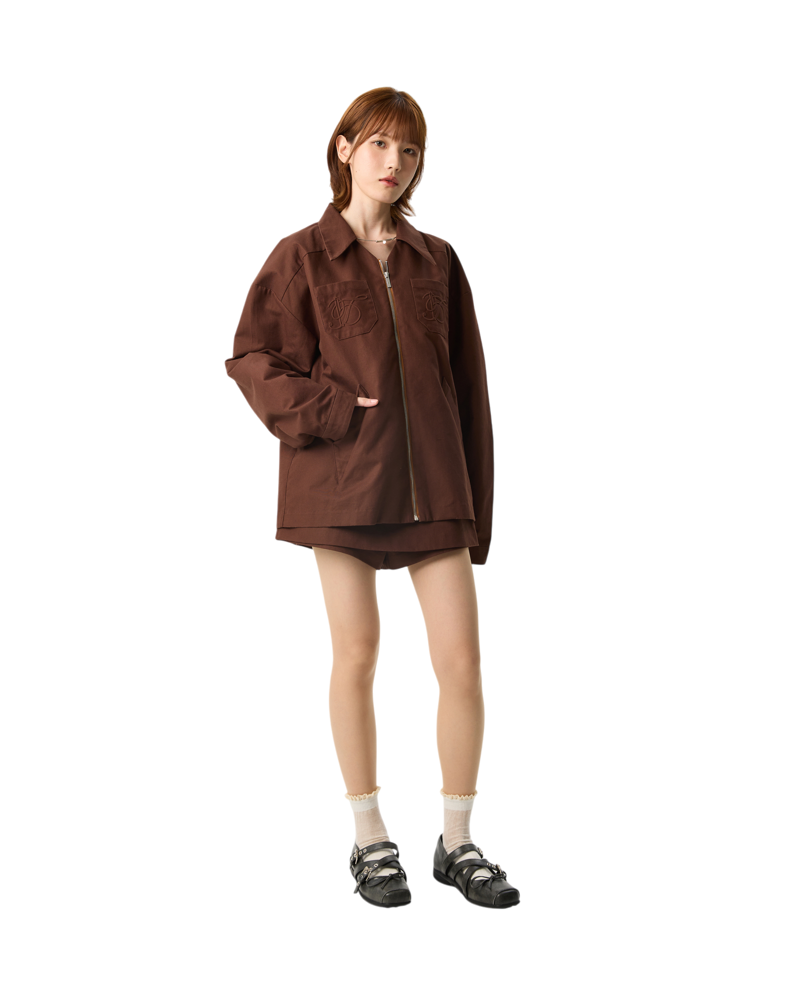 Women Hard Jacket Chocolate Brown