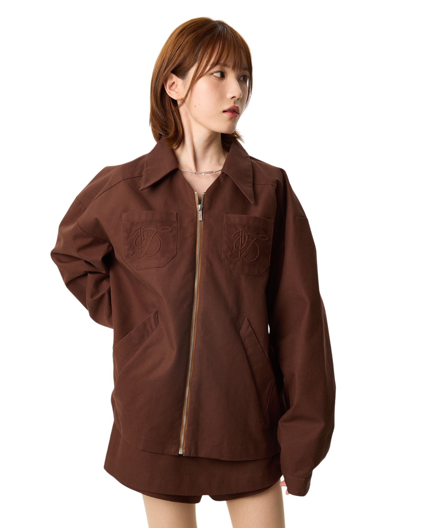 Women Hard Jacket Chocolate Brown