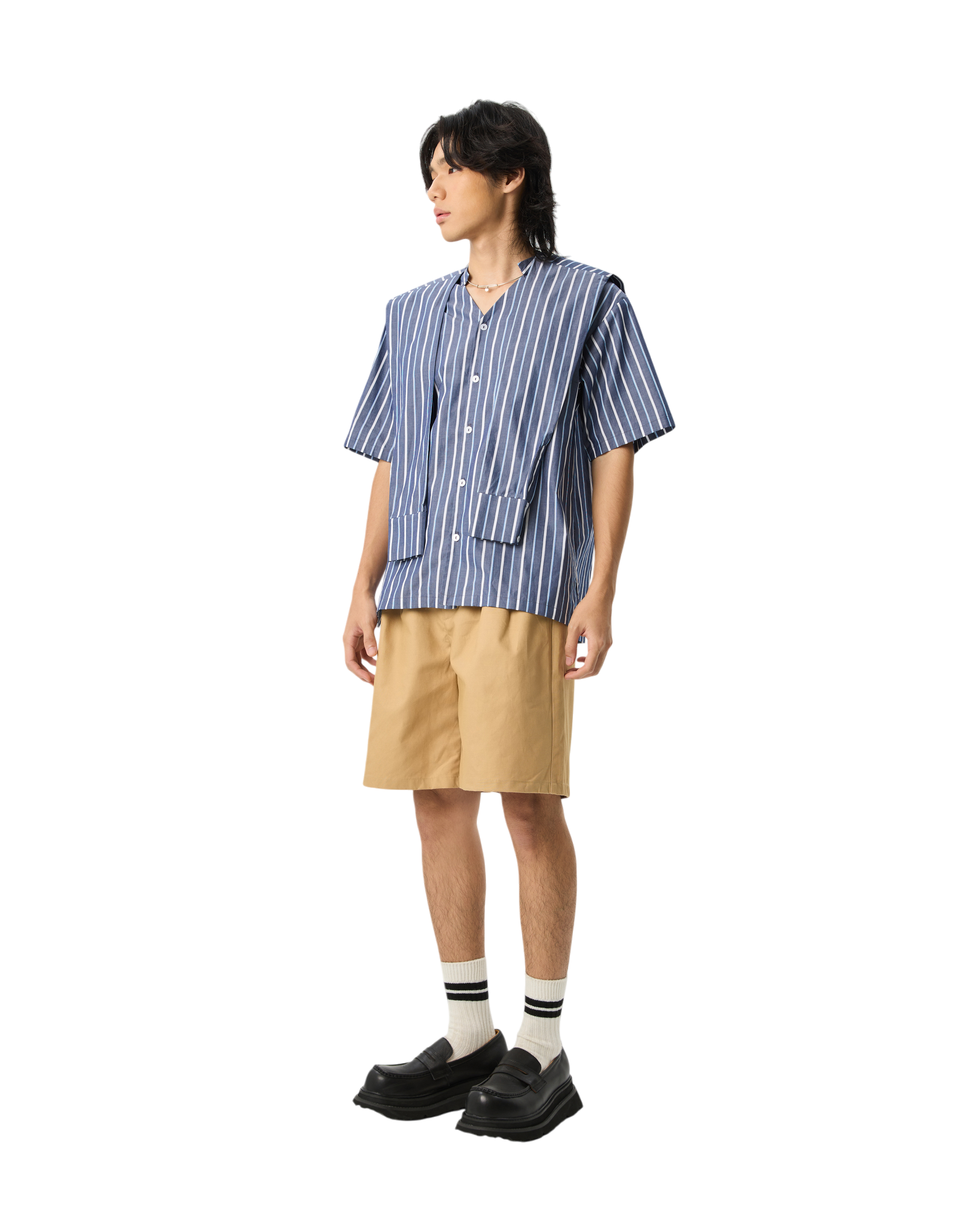 Unisex Lay Over Stripe Shirts