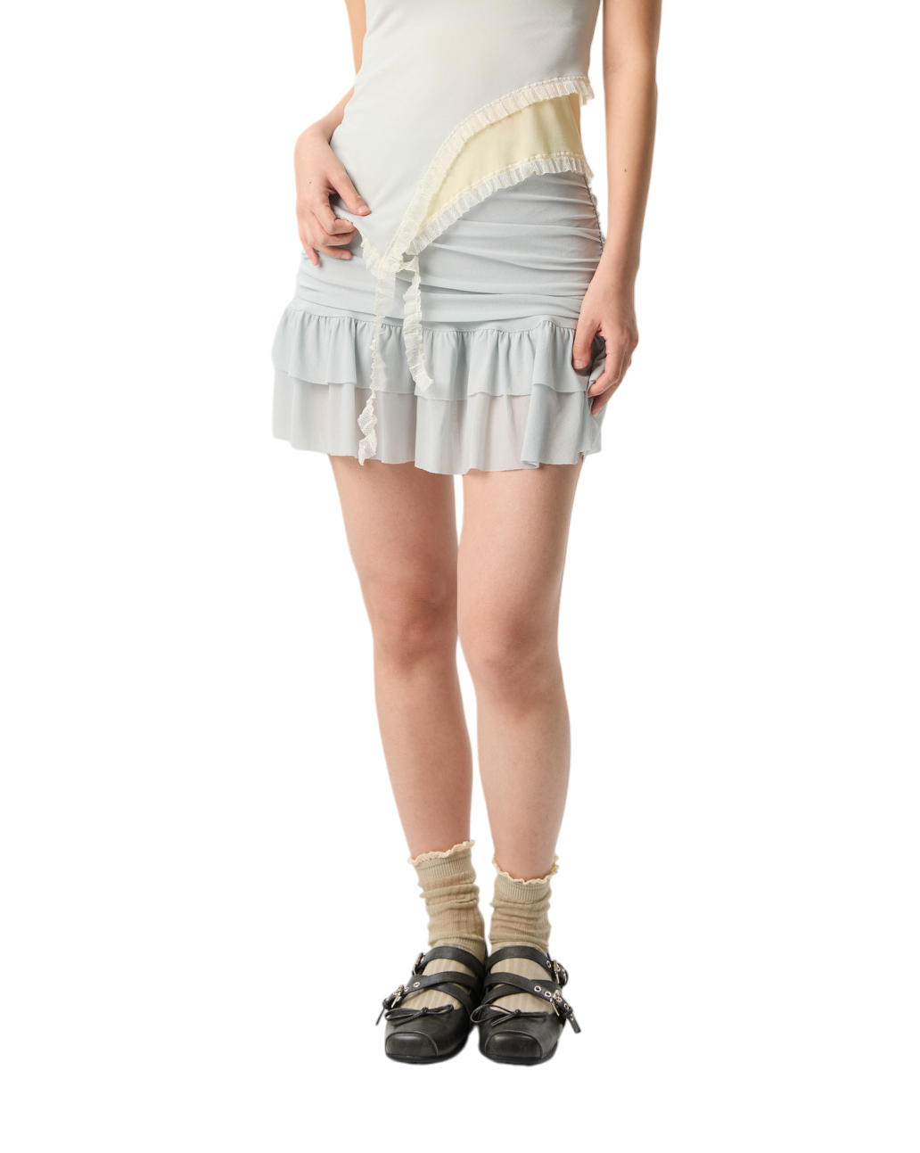 Women Layered Skort Turquoise
