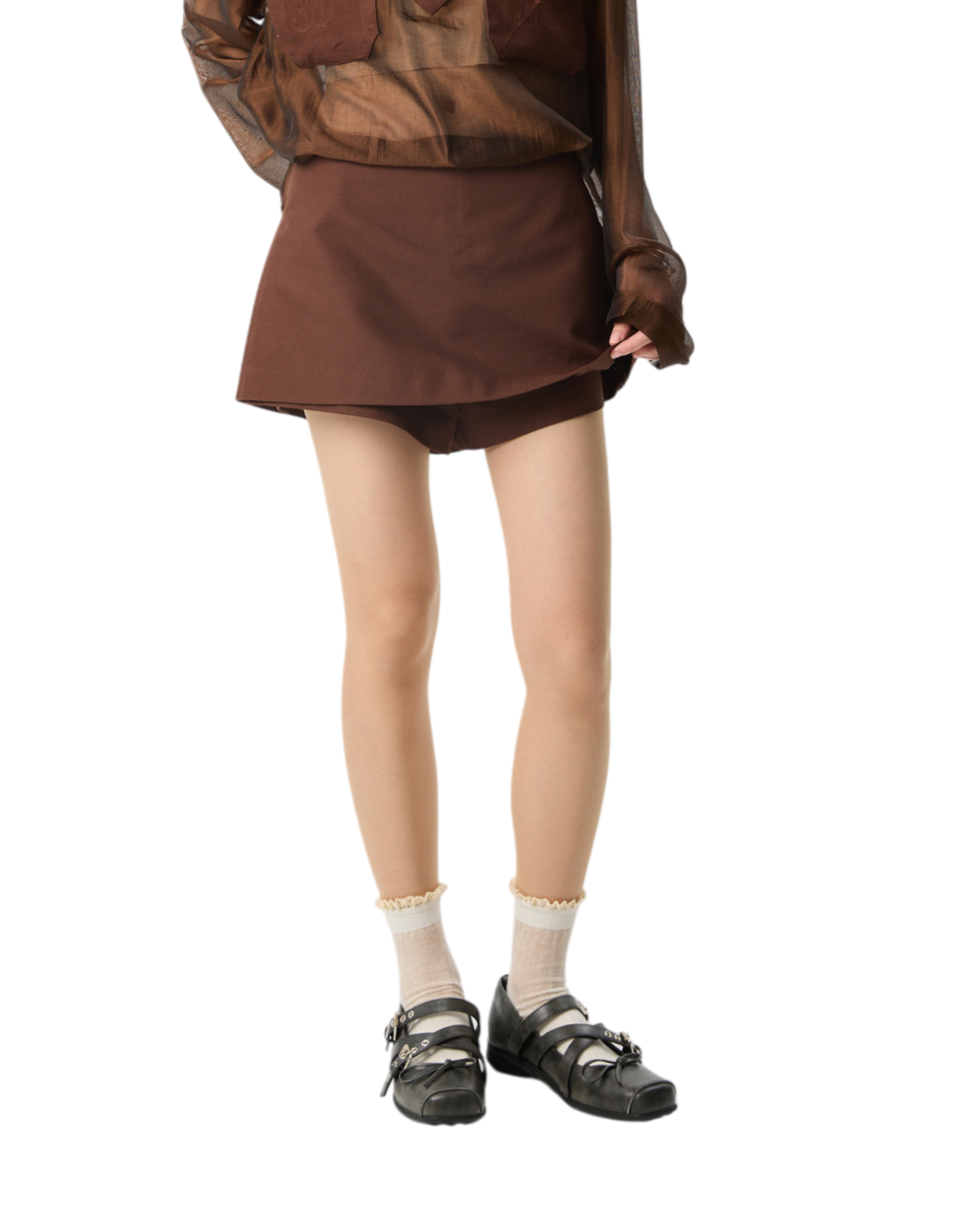 Hard Skort Chocolate Brown ( RESTOCK PRE-ORDER )