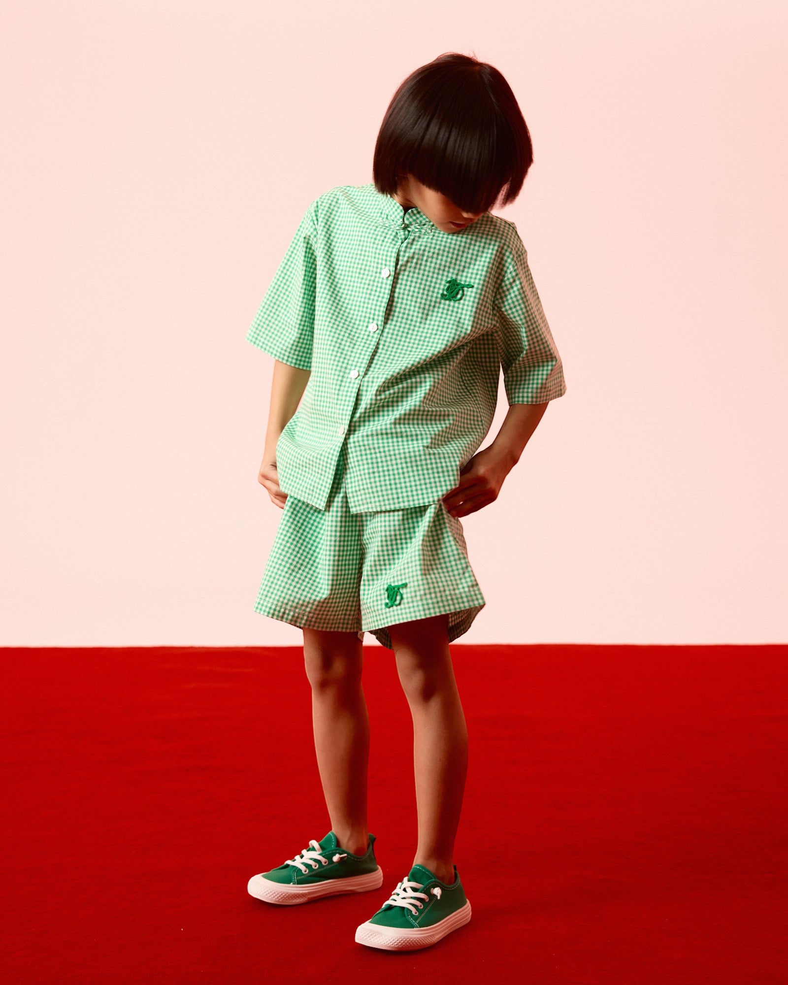 Kid’s Gingham Boy Set