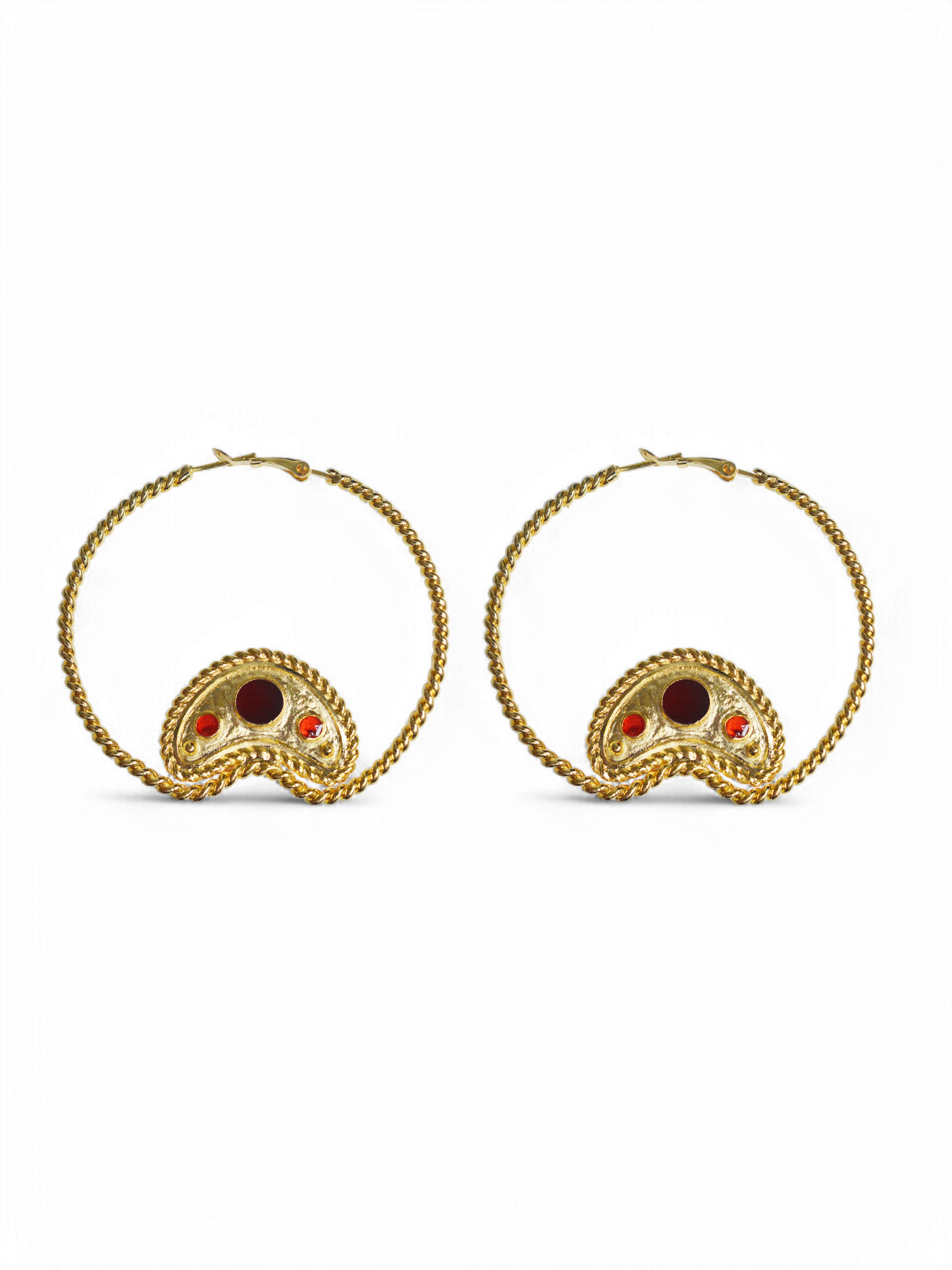 Heather Hoops Earring