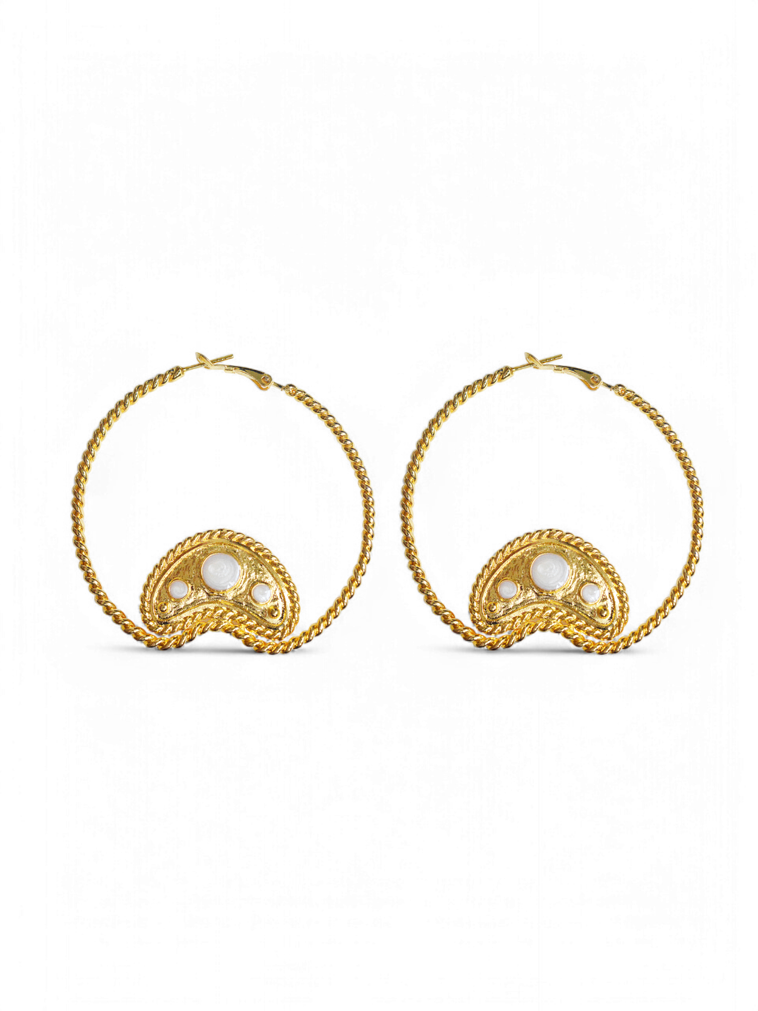 Heather Hoops Earring