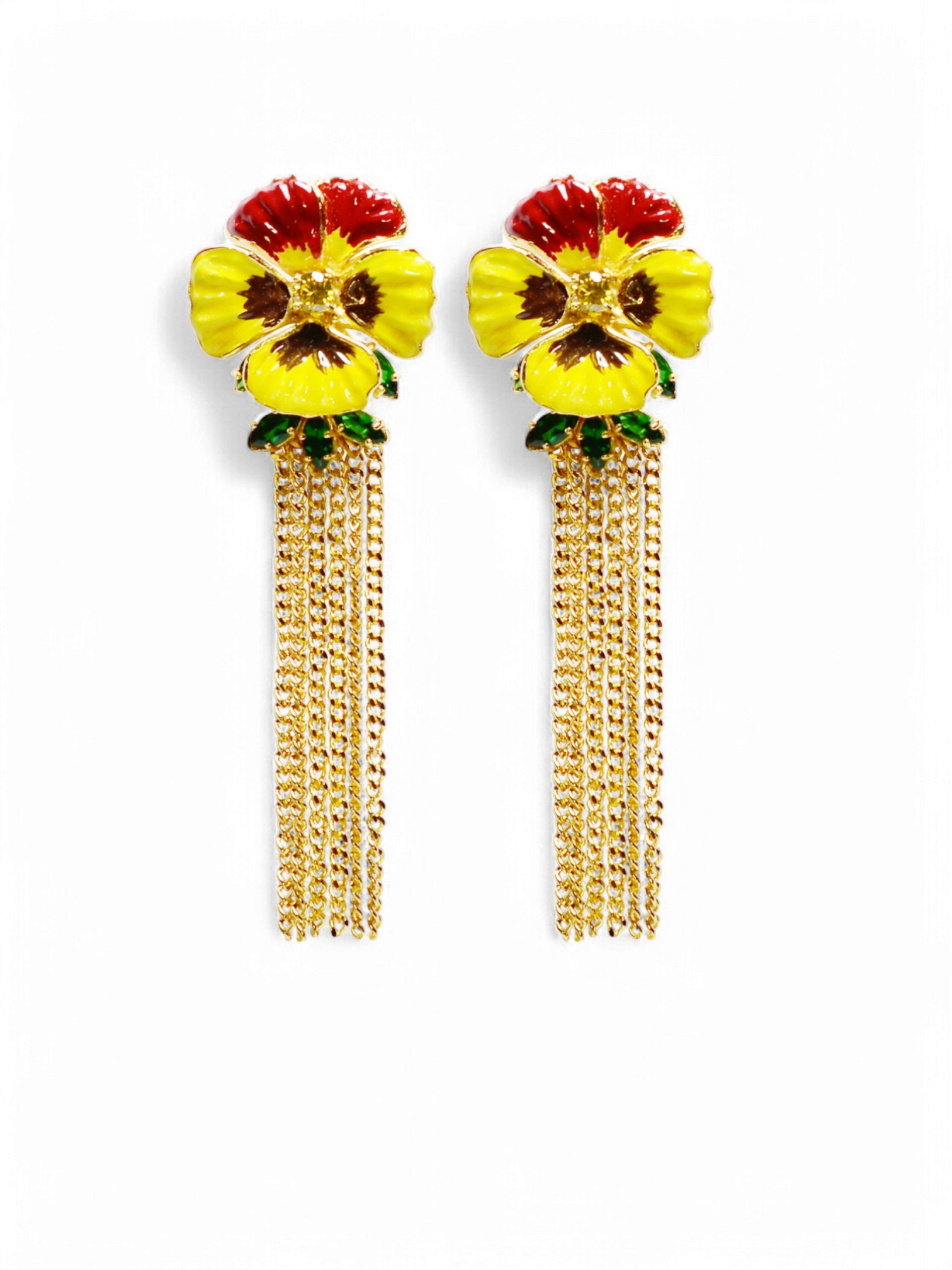 Pansy Flower Earring